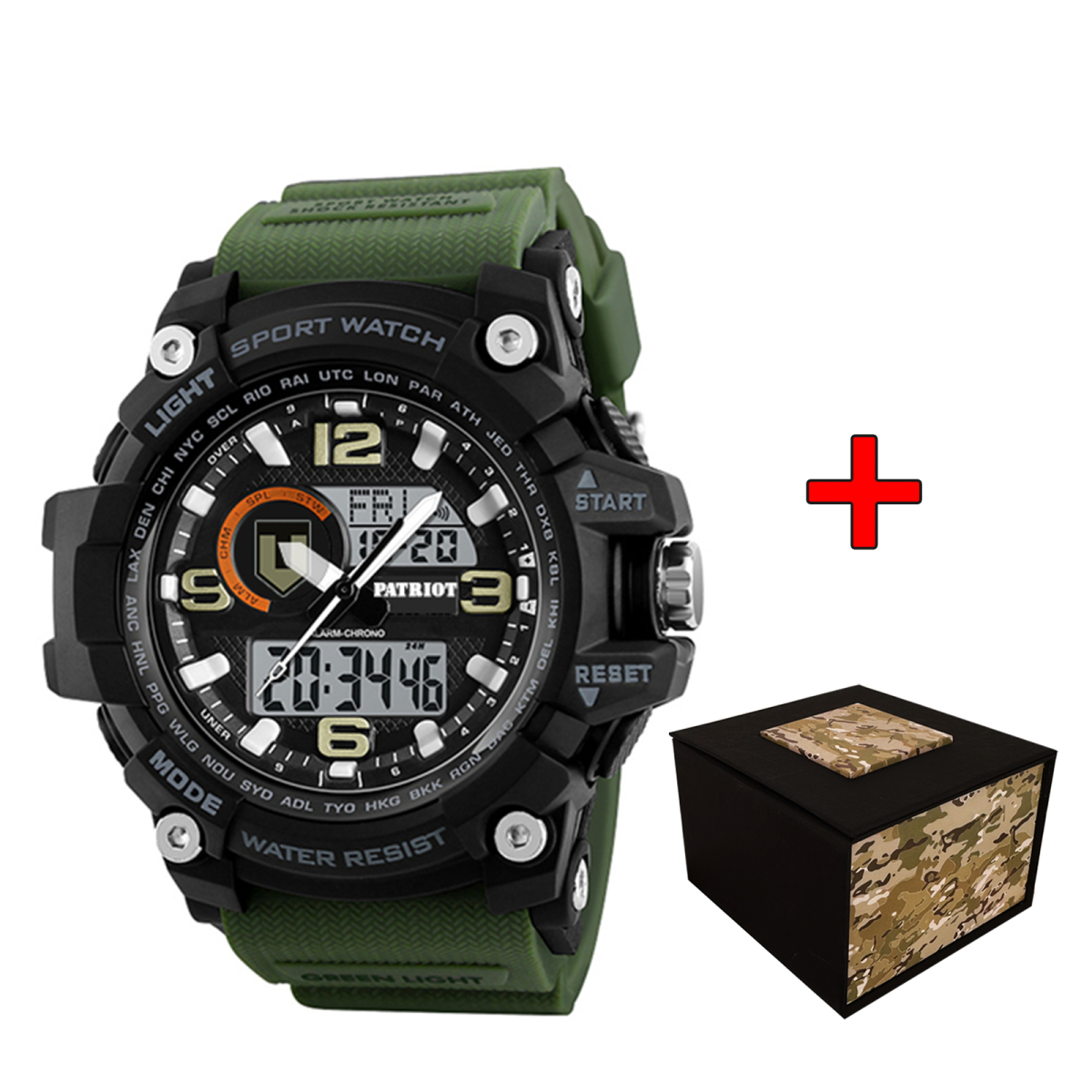 Patriot 012AGTRO ТРО Чорні з зеленим + Коробка