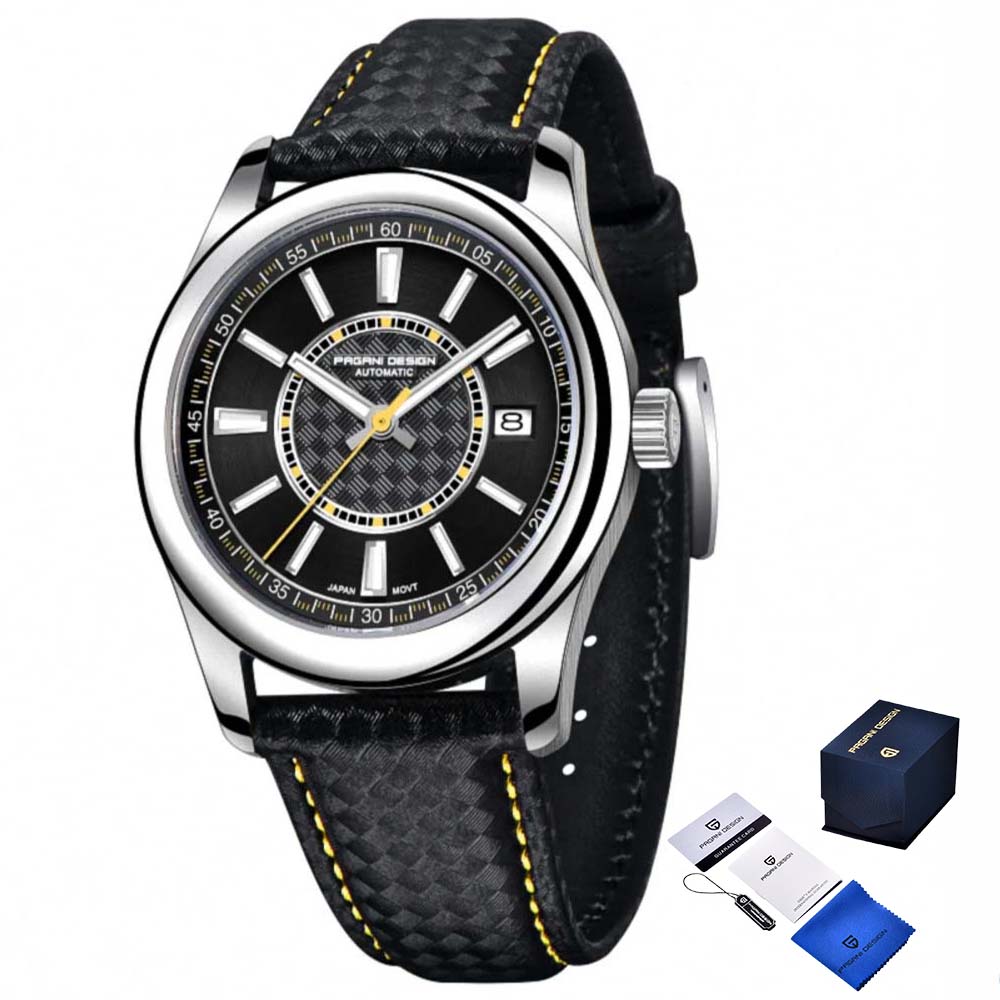 Чоловічий годинник Pagani Design PD-1778 Silver-Yellow