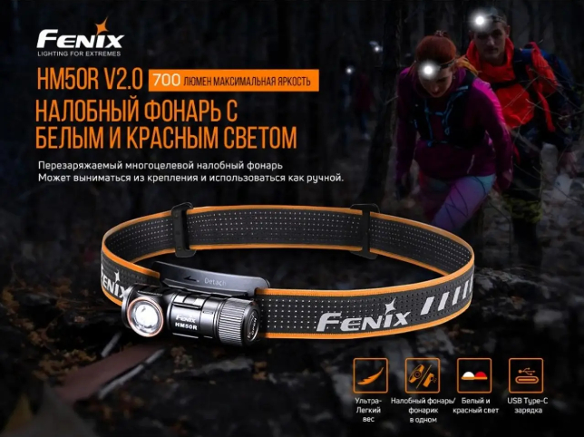 Ліхтар налобний Fenix HM50R V2.0 - Зображення 5