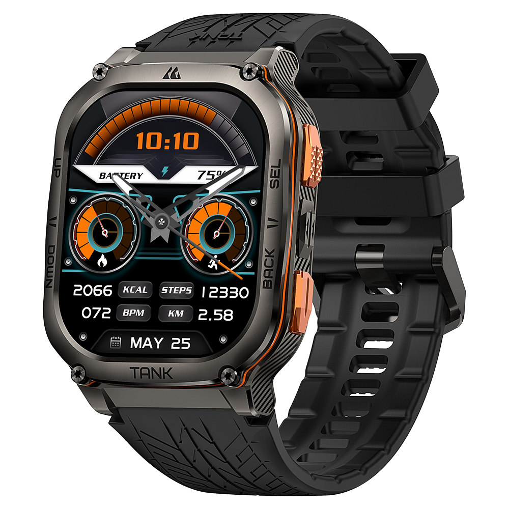 Тактичний Розумний Годинник Kospet TANK M3 ULTRA Black + GPS, Спортивні Режими, Водозахист, Дзвінки
