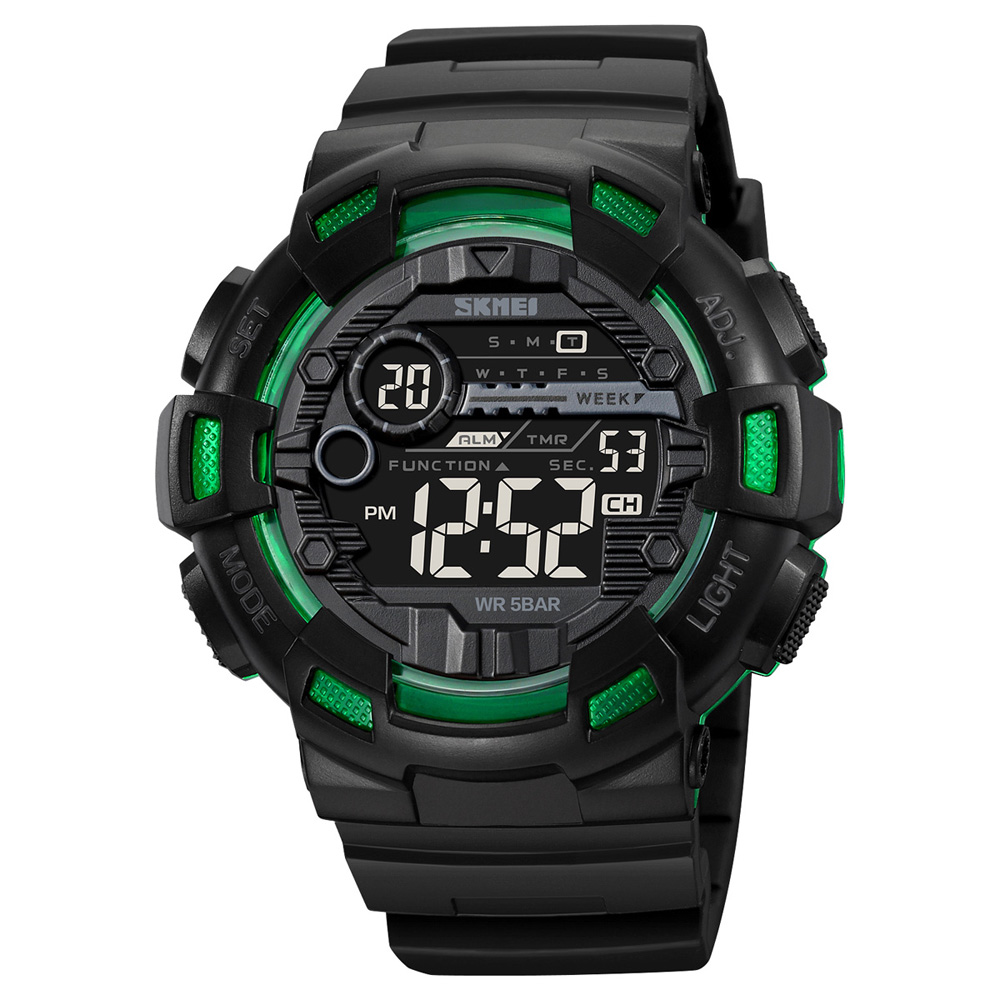 Чоловічий годинник Skmei 2110BKGN Black-Green