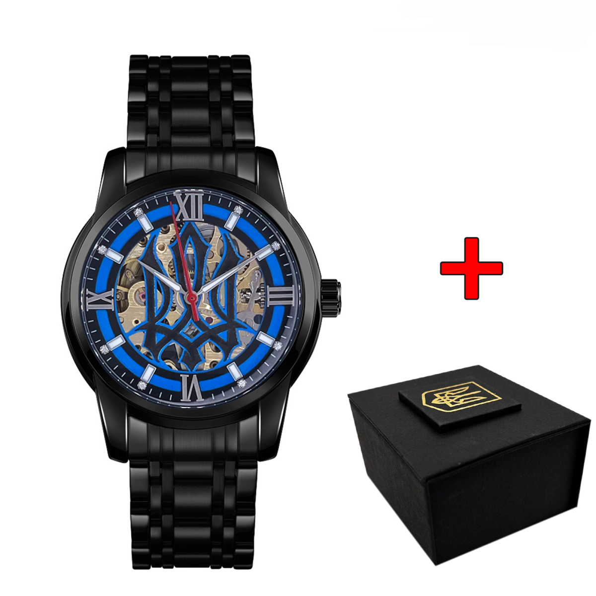 Класичний чоловічий годинник Awarder 025 Sharp Black-Blue