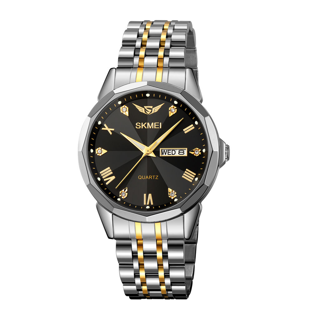 Чоловічий годинник Skmei 2291TGDBK Silver-Gold-Black