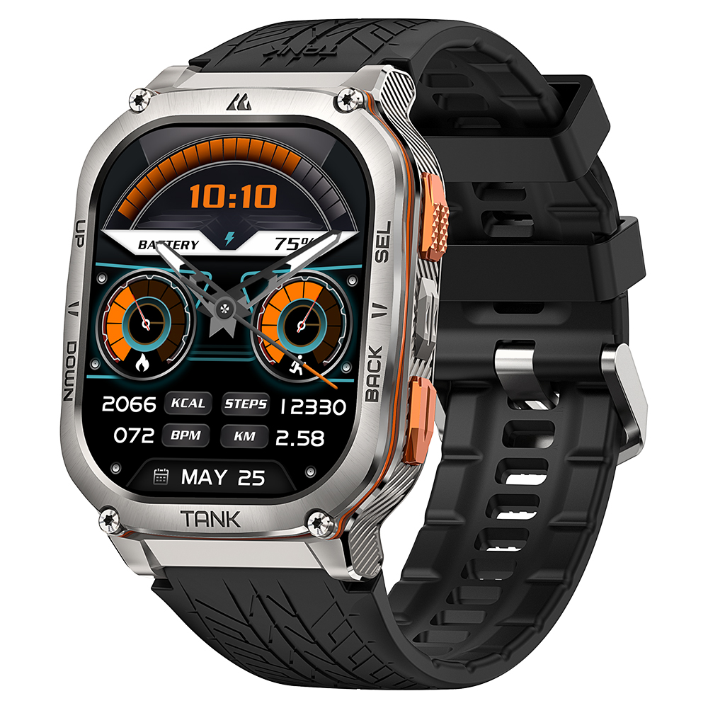 Спортивний Розумний Годинник Kospet TANK M3 ULTRA Silver + GPS, Спортивні Режими, Водозахист