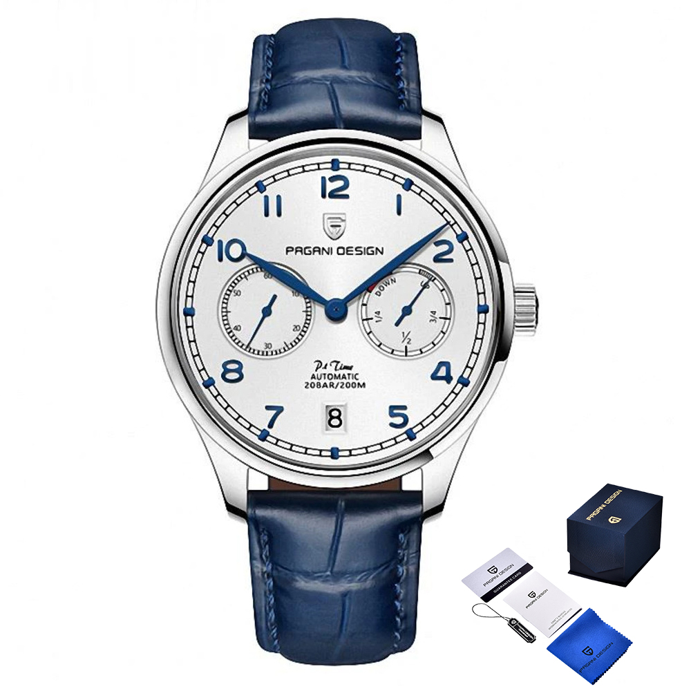 Чоловічий годинник Pagani Design PD-1772 Silver-Silver-Blue
