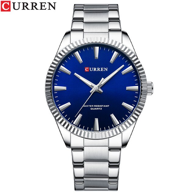 Чоловічий годинник Curren 8425 Silver-Blue