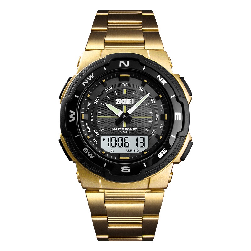 Чоловічий годинник Skmei 1370GD Gold
