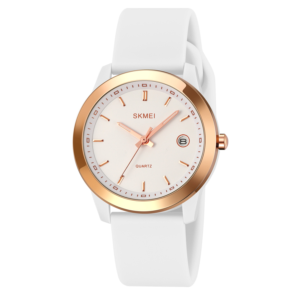 Класичний жіночий годинник Skmei 2319WT White