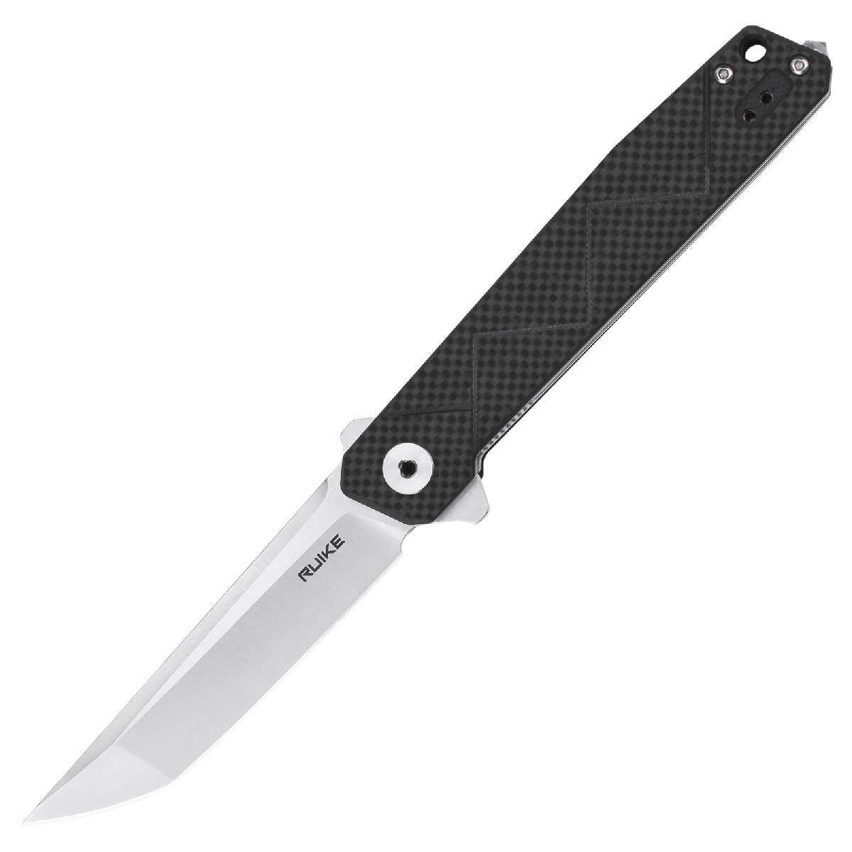 Ніж складаний туристичний Ruike P127-CB, (9.1 см) 14C28N / G10 + carbon fiber чорний