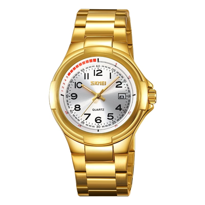 Класичний чоловічий годинник Skmei 9320GDSI Gold-Silver