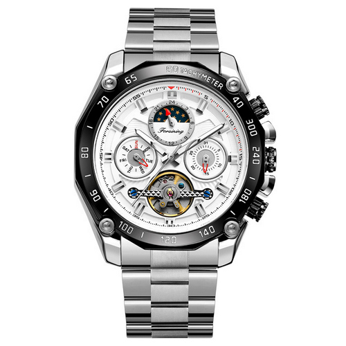 Forsining 6913 Silver-White-Black