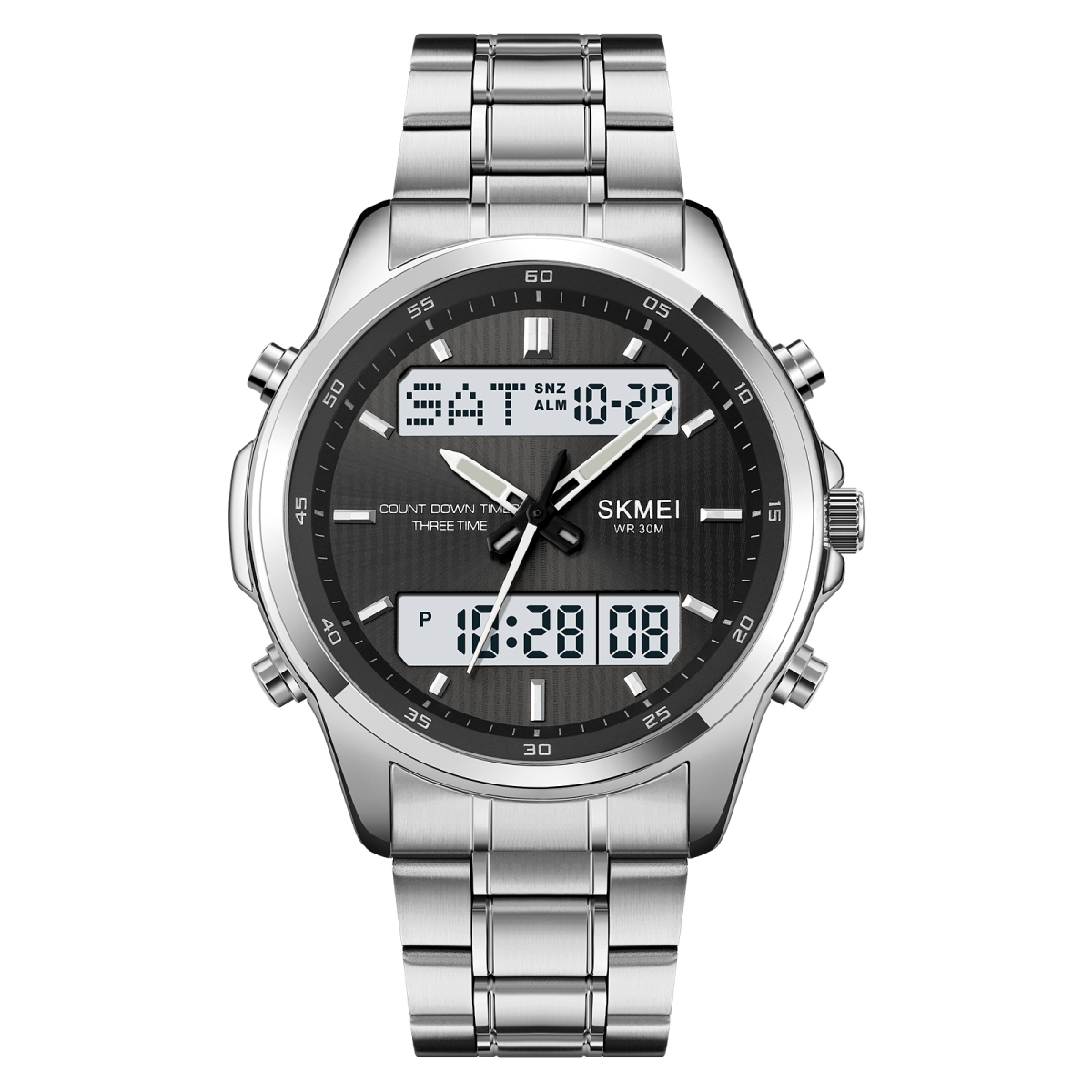Чоловічий годинник Skmei 2049SIWT Silver-White