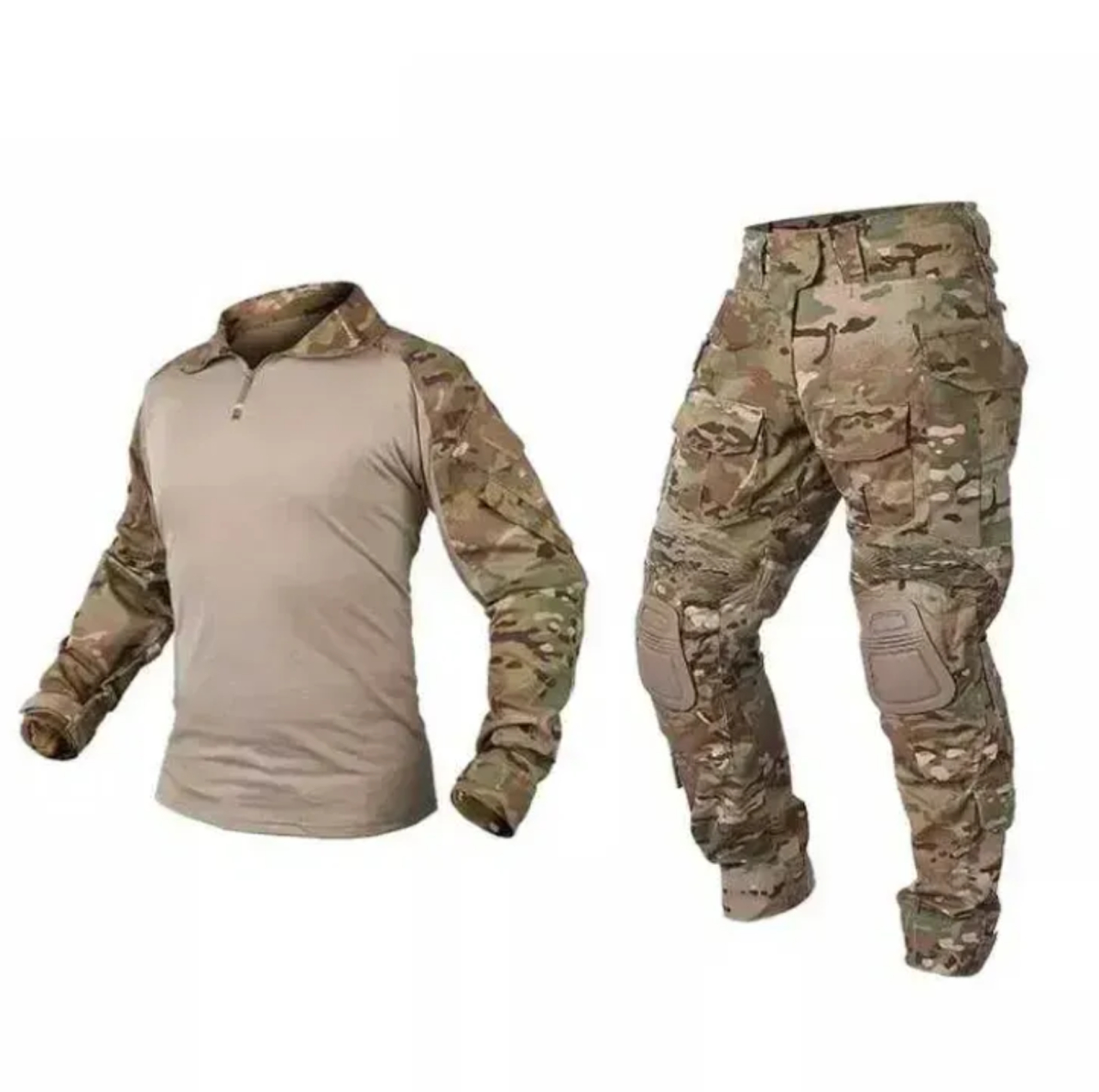 Комплект форми IDOGEAR G3 Combat штани з наколінниками та сорочка (мультикам)
