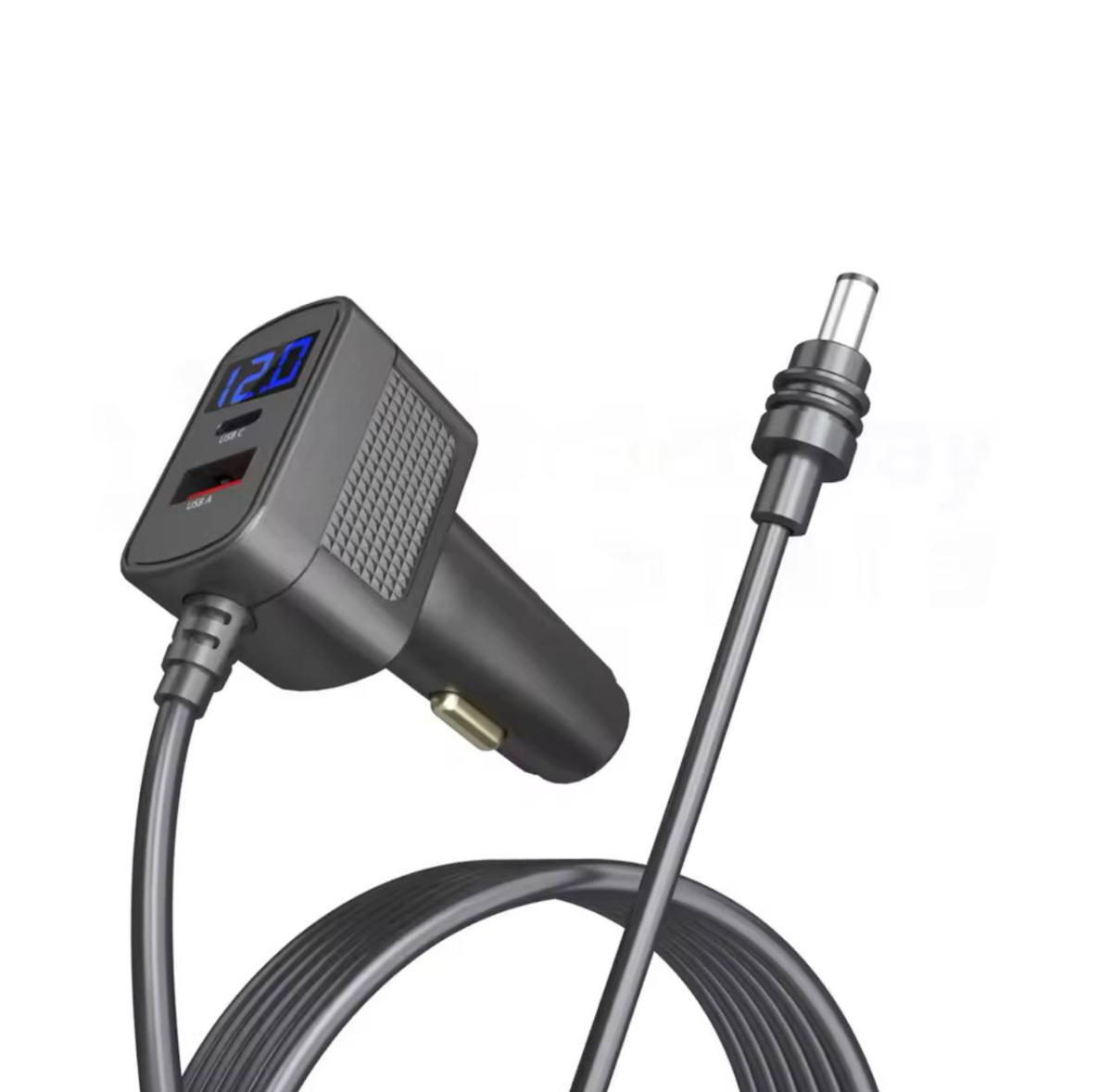 Прикурювач кабель для живлення Starlink Mini 2м, 3м, 5м +2юсб + вольтметр - Зображення 4