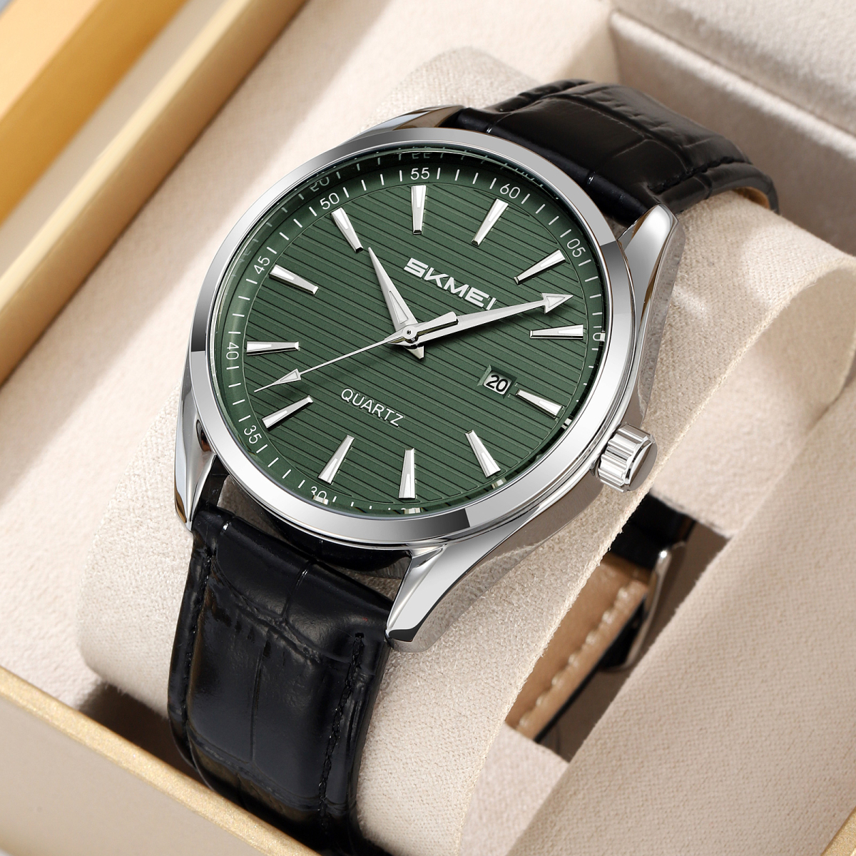 Skmei 2490SIGN Silver-Green - Зображення 3