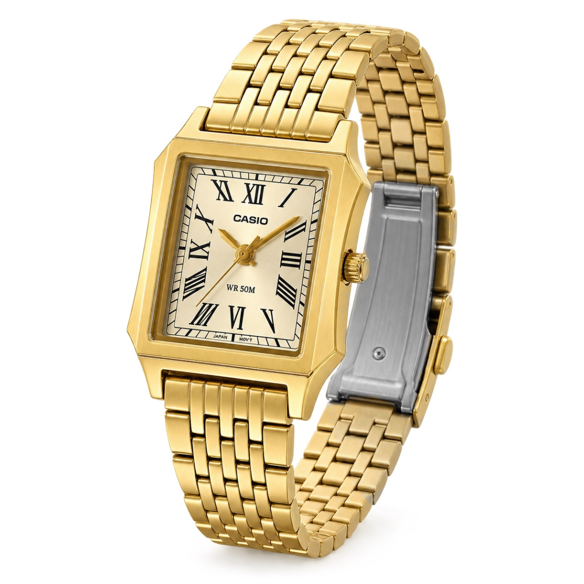 Жіночий годинник Casio LTP-B190G-9B у золотистому корпусі з мінеральним склом