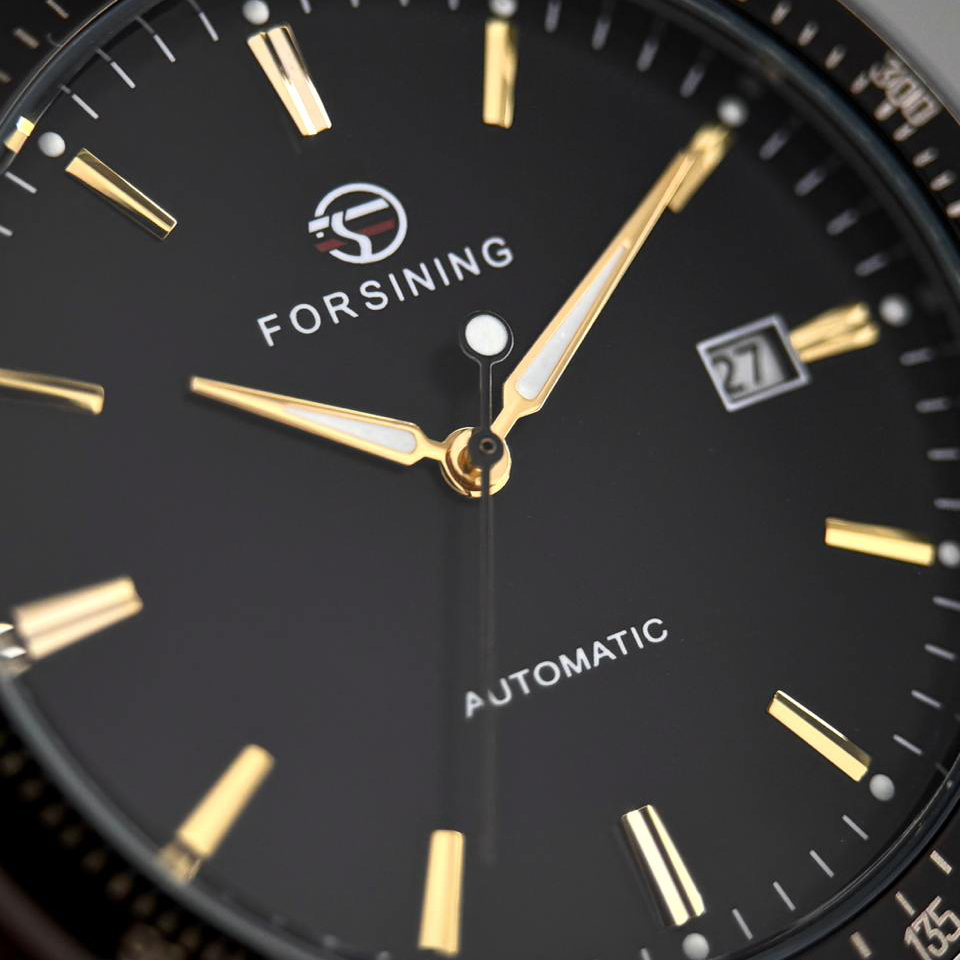 Forsining 8294 Black-Gold Steel - Зображення 8