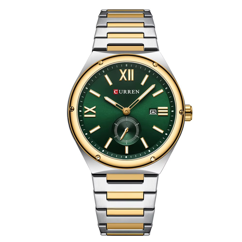 Curren 8471 Silver-Gold-Green - Зображення 2