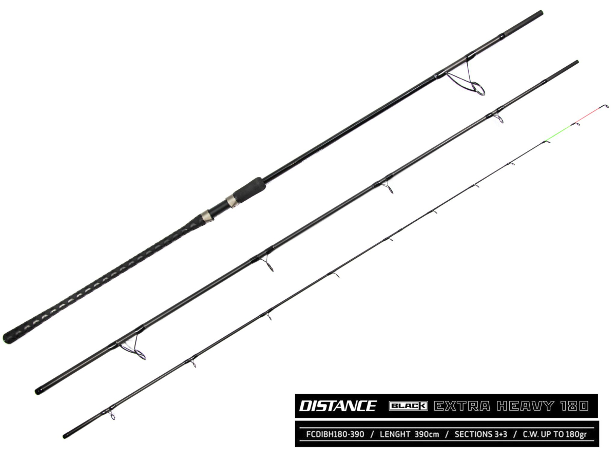 Вудилище фідер. Feeder Concept DISTANCE BLACK EXTRA HEAVY 180 180/3.90 (1х3oz;1x4oz;1x5oz)