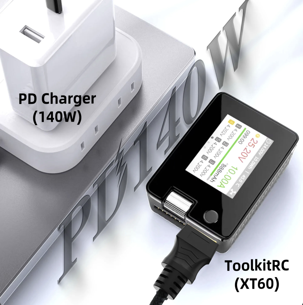 Кабель-перехідник USB Type-C до XT60 PD 140 Вт - Зображення 8