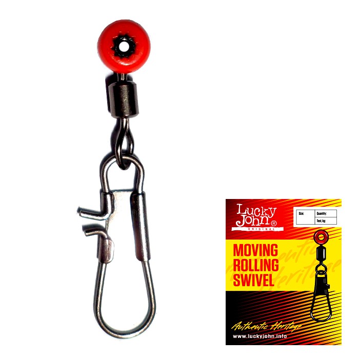 Застібка+вертлюг поплавч. LJ MOVING ROLING SWIVEL (LH) 00L / *10