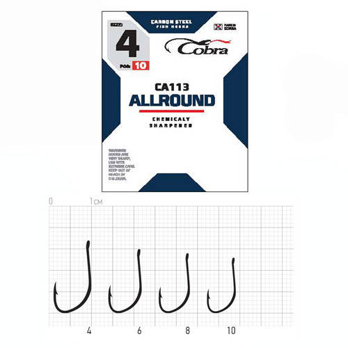 Гачок Cobra ALLROUND (сер.CA113/ 010) *10шт.