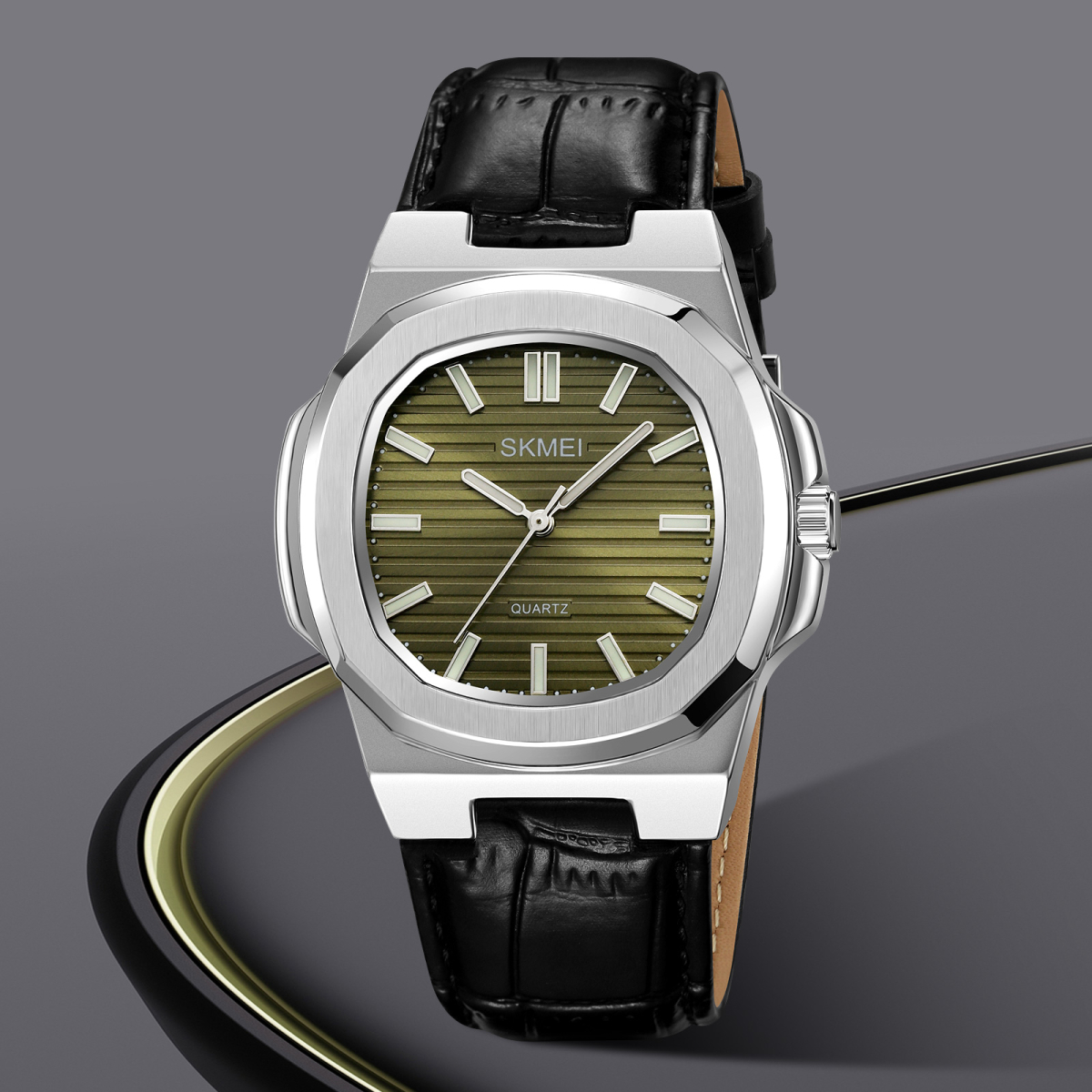 Skmei 2512SIGN Silver-Green - Зображення 3