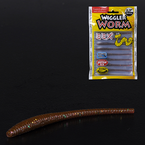Слаг силікон. WIGGLER WORM LJ Pro Series 2,3 "/ S13 *9