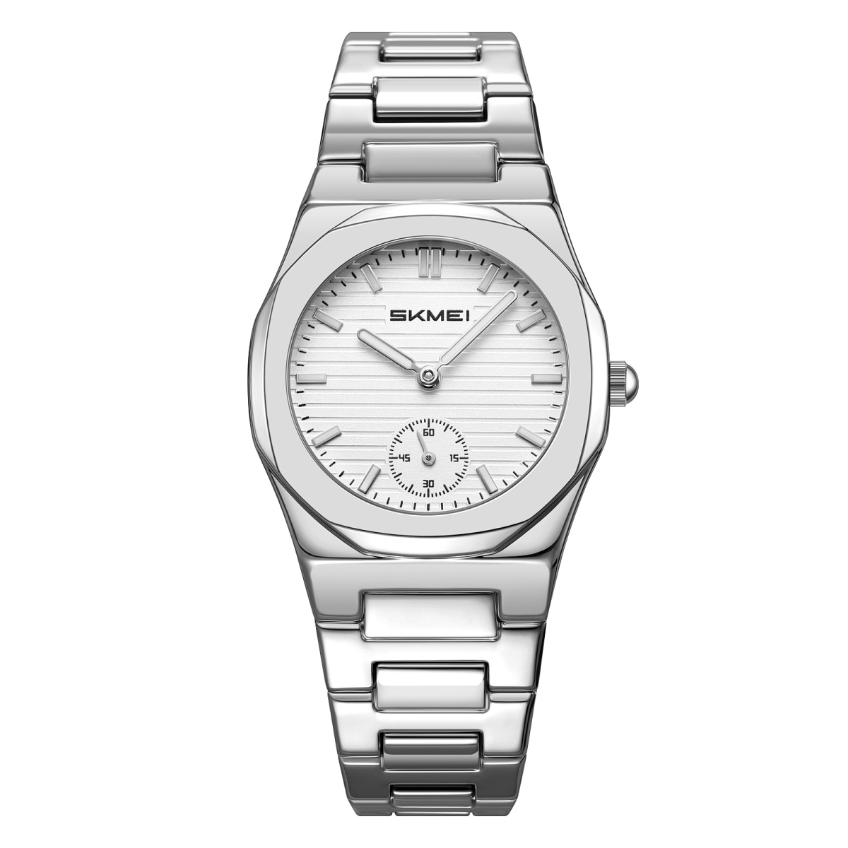 Наручний годинник Skmei 2681SISI Silver-Silver металевий сріблястий чоловічий