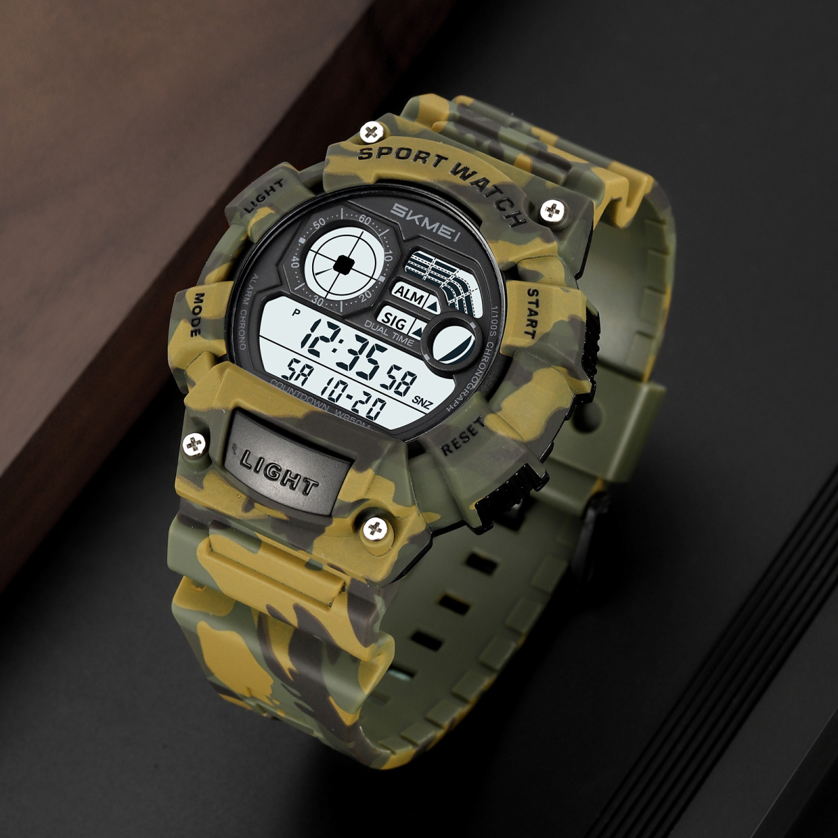 Skmei 2403CMGN Camo Green STOPPED - Зображення 6