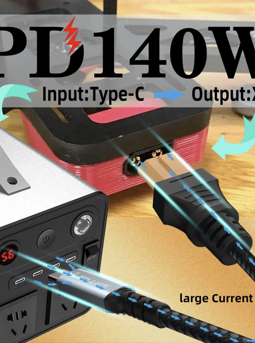 Кабель-перехідник USB Type-C до XT60 PD 140 Вт - Зображення 4