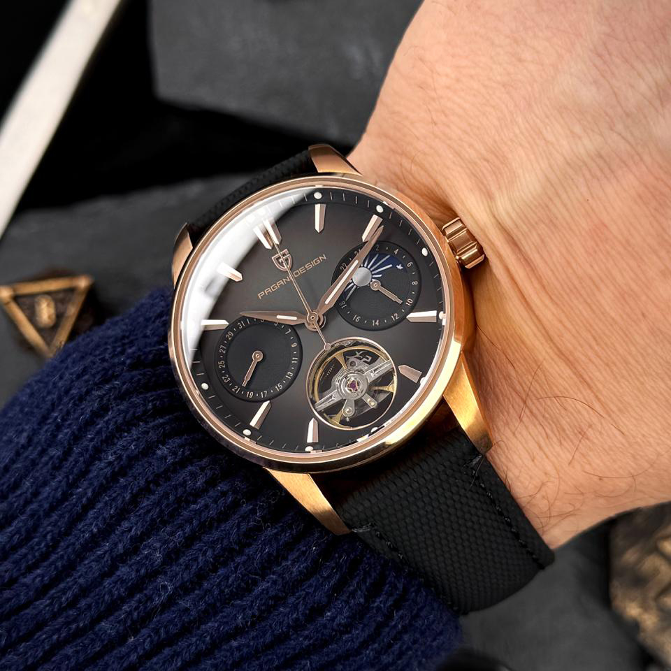 Чоловічий годинник Pagani Design PD-YS021 Black-Gold - Зображення 7