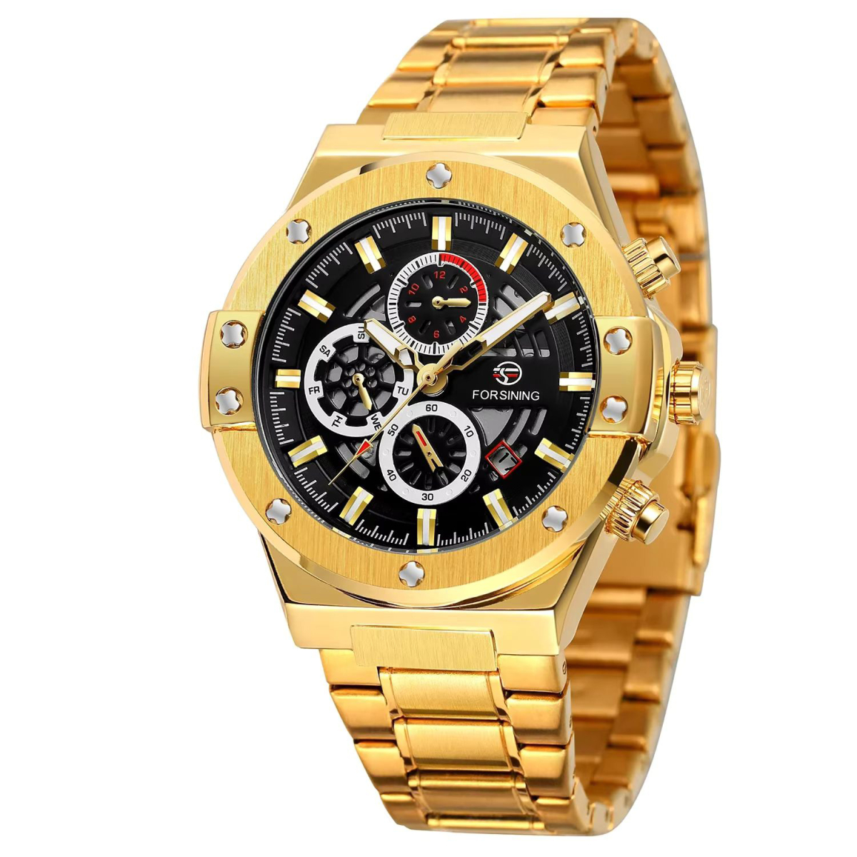 Forsining 6914 Gold-Black Steel - Зображення 2