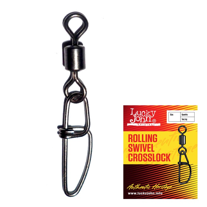 Застібка+вертлюг LJ ROLING SWIVEL CROSSLOCK K010 / *10