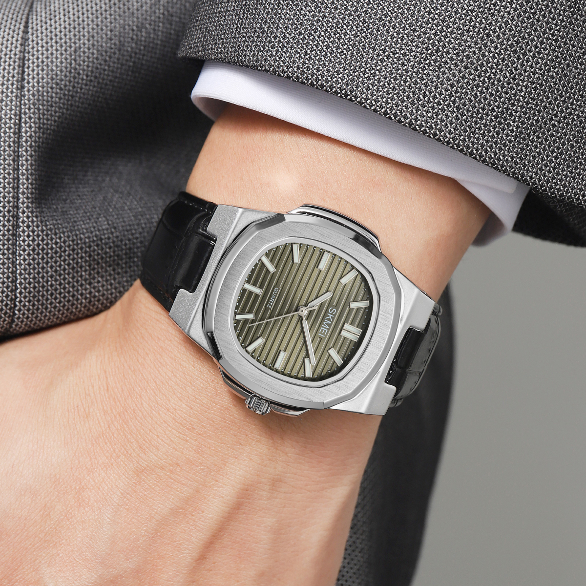 Skmei 2512SIGN Silver-Green - Зображення 6