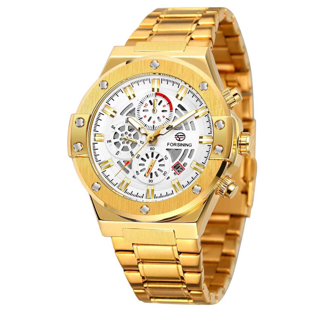 Forsining 6914 Gold-White Steel - Зображення 2