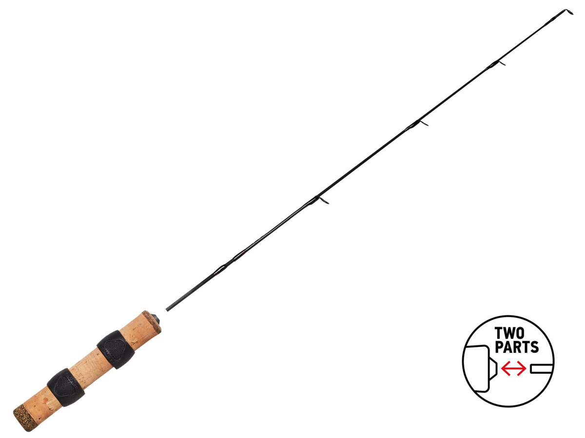 Вудка зимова розбірна Lucky John C-Tech PERCH Soft (графіт) 50см