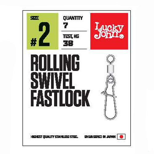 Застібка+вертлюг LJ Pro Series ROLLING SWIVEL FAST LOCK 004 / *7