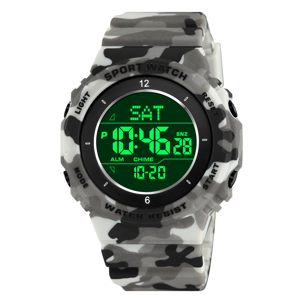 Skmei 2400CMGY Camo Grey STOPPED - Зображення 3