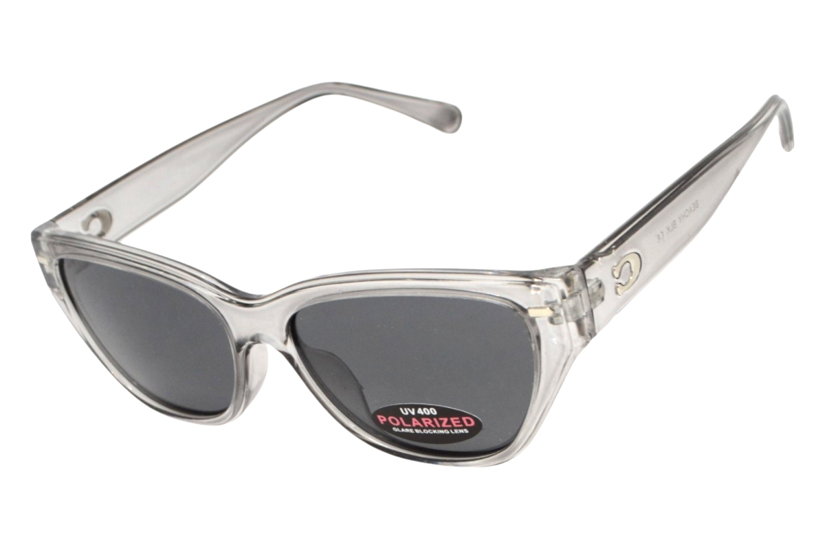 Окуляри Alterimage Eyewear Beachy Crystal Clear Polarized (gray), сірі лінзи в напівпрозорій оправі