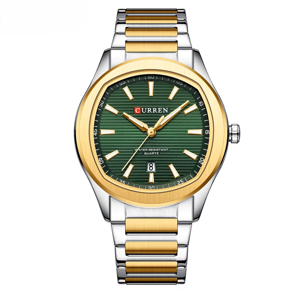 Curren 8474 Silver-Gold-Green - Зображення 2