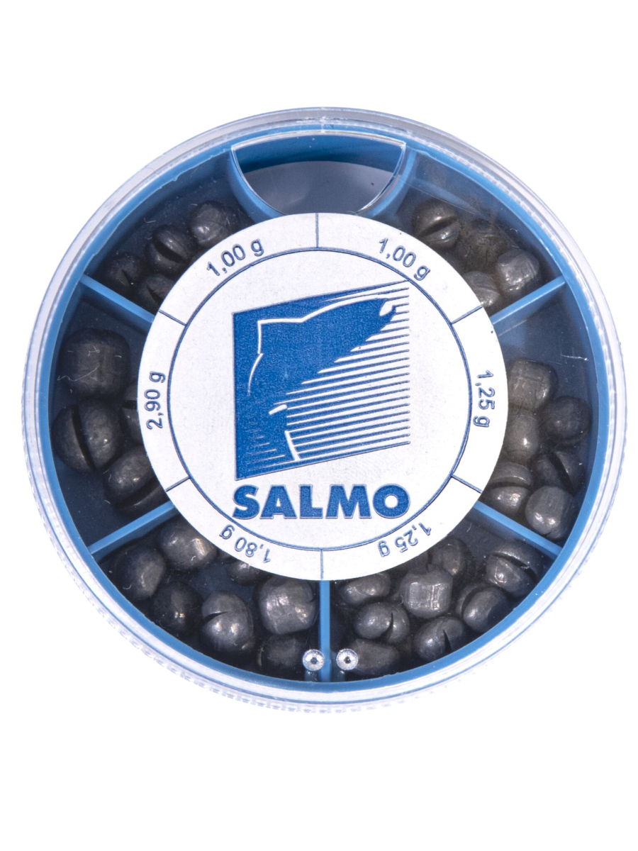 Грузило розрізне (набір) Salmo ДРОБИНКА KP 100г (2х0,6/2х1/2х1,25г)