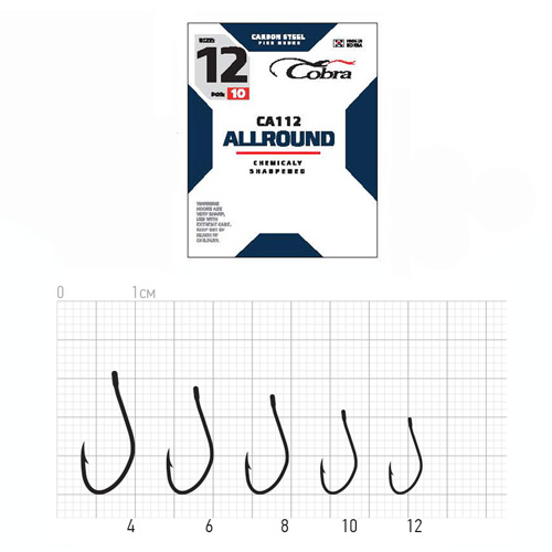 Гачок Cobra ALLROUND (сер.CA112/ 006) *10шт.