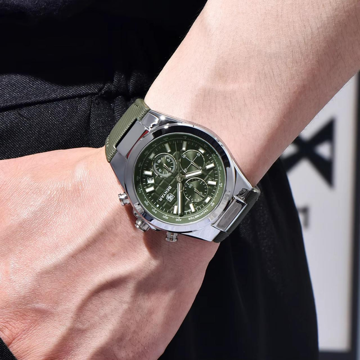 Benyar BY-5206 Silver-Green - Зображення 5