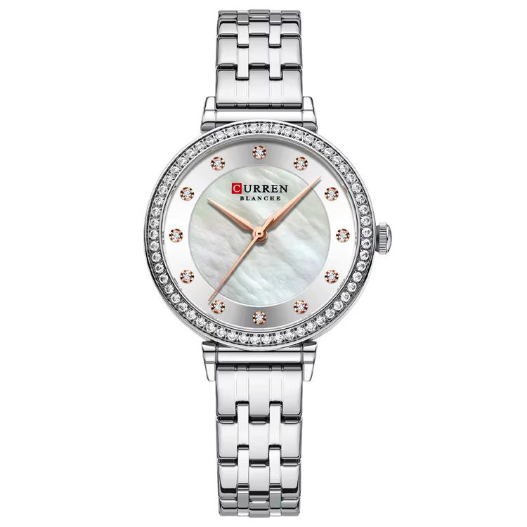 Curren 9087 Silver-White
