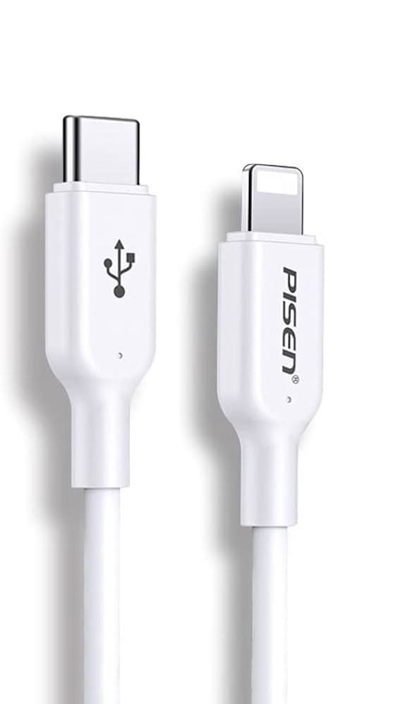 Кабель для швидкої зарядки Pisen Lightning — USB-C PD