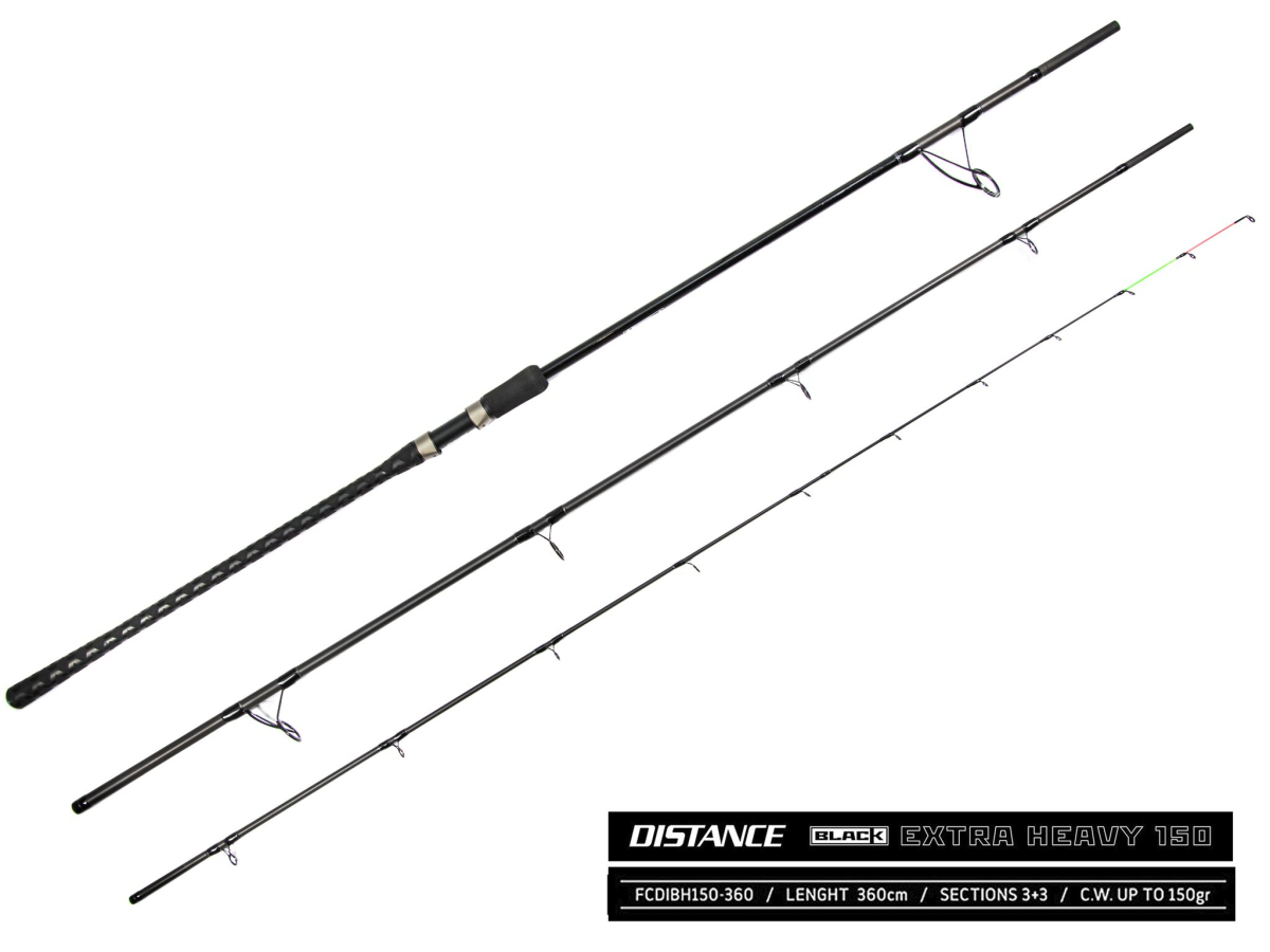 Вудилище фідер. Feeder Concept DISTANCE BLACK EXTRA HEAVY 150 150/3.60 (1х3oz;1x4oz;1x5oz)
