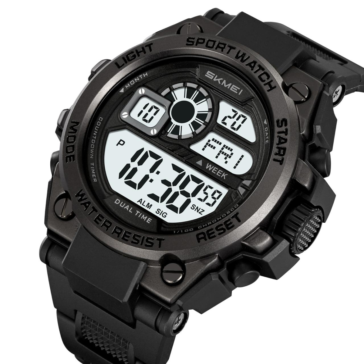 Skmei 2318BKWT Black-White - Зображення 7