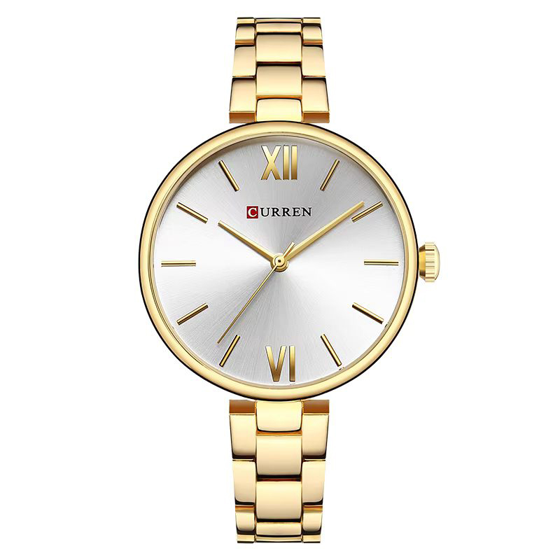Curren 9017 Gold-White STOPPED