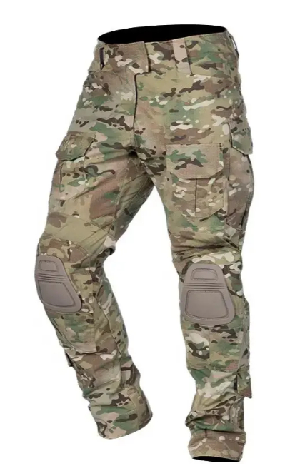 Тактичні (бойові) штани IDOGEAR G2 (мультикам) щільні, тактичні штани з наколінниками